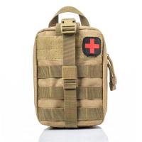 Khaki Tactical First Aid Kits Molle Medical Bag Military Army Camping Survival Molle EDC Tool Outdoor Hunting Emergency Camo Bag