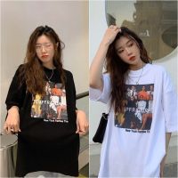 เสื้อยืด Oversize ผ้าCotton 100% แฟชั่นสไตล์เกาหลี T-Shirt โอเวอร์ไซส์ สกรีนลายสวยงาม พร้อมส่ง