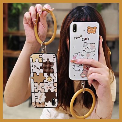 heat dissipation creative Phone Case For Wiko Sunny 4 Plus Back Cover Cartoon simple hang wrist taste couple cartoon