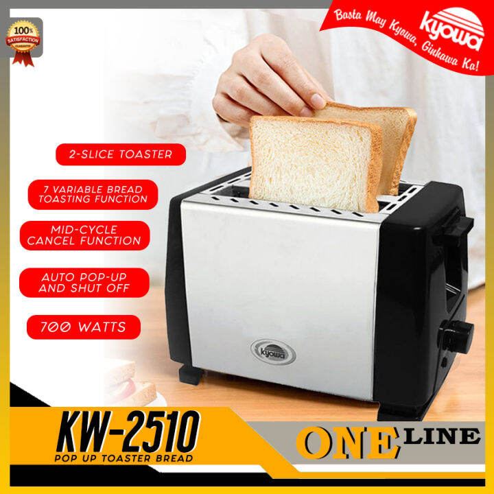 ONELINE Kyowa High Quality Stainless Steel 2Slice Pop Up Bread