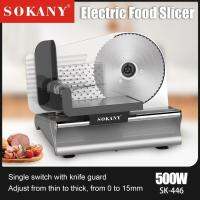 เครื่องสไลหมู Pork Slicer เครื่องสไลด์ผัก กำลัง500W เครื่องหั่นหมู ขนมปัง เครื่องสไลด์หมูชาบู ขนาด 0-20 mm ห้องครัว