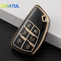 ¤ For GMC Yukon for Buick ENVISION S Plus Avenir 2020 2021 for Chevrolet Tahoe Suburban 5/6Buttons Soft TPU Car Key Case Keychain