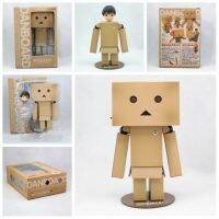 คุณภาพสูง Revoltech Danbo Danbor หัวเปลี่ยนกล่องแบบญี่ปุ่นรุ่นตุ๊กตาขยับแขนขาได้ตุ๊กตาเด็กเล่นขนาดเล็กของขวัญไฟ LED