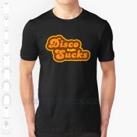 Disco Sucks   Retro 70s   Logo Custom Design Print For Men Women Cotton New Cool Tee T shirt Big Size 6xl Disco XS-6XL