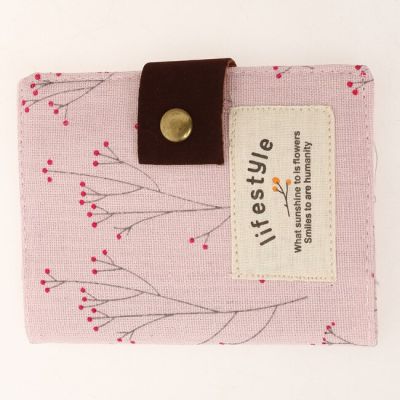 【In-demand】 Sky Joy กระเป๋าใส่บัตรสำหรับผู้หญิงกระเป๋าเก็บบัตรใส่บัตรทำจากผ้าที่ใส่บัตรสุดสร้างสรรค์สำหรับผ้าใบดอกไม้