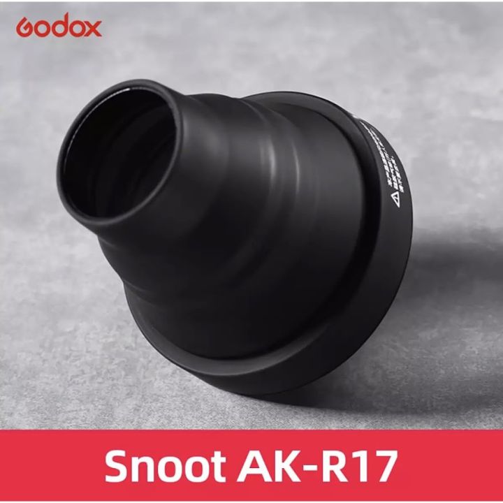 สินค้าขายดี-พร้อมส่ง-godox-ak-r17-snoot-use-godox-h200r-round-flash-head-compatible-for-ad200-pro-ad200-v1-flash-series