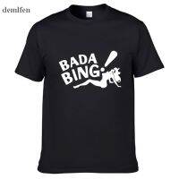 [หรูหรา] โซปราโน Bada Bing แฟชั่นผู้ชาย39; S เสื้อ T แขนสั้นผ้าฝ้าย100สีขาวเสื้อยืดผู้ชายท็อปส์ประเดิมเสื้อผ้า