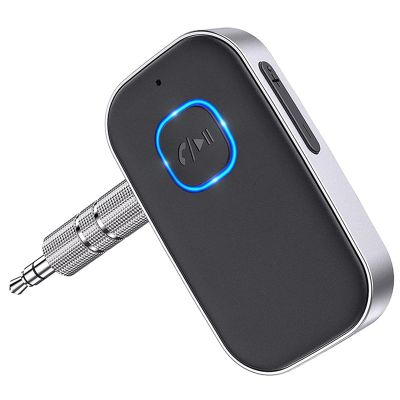 Bluetooth Receiver with Microphone AUX Car Audio Adapter 3.5mm Wireless Bluetooth 5.0 Audio Converter Bluetooth Receiver