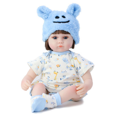 42cm Reborn Doll Lifelike Newborn Simulation Animals Baby Enamel Doll Toys for Children Kids Brithday Christmas Gifts