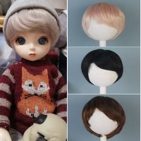 เส้นรอบศีรษะ16.5-17.5ซม. Bjd/sd ผมสั้น1/6ผมไฟเบอร์อุณหภูมิสูงวิกผมตุ๊กตาชายและหญิง