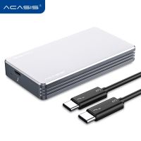 สายเคเบิ้ลอลูมิเนียม Acasis Thunderbolt3 40Gbps Nvme M.2 Ssd Enclosure 2tb Type - C พร้อม 40 Gbps C To C สําหรับแล็ปท็อป