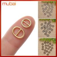 MUBAI 20/40pcs ใหม่ล่าสุด Mini Ultra-small ของเล่นยัดไส้ อุปกรณ์เสริมกระเป๋าตุ๊กตา ปุ่มเข็มขัด หัวเข็มขัดไตรไกลด์ หัวเข็มขัดตุ๊กตา DIY