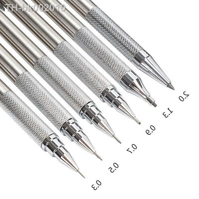 ✓✕℗ Mechanical Pencil Set 0.3 0.5 0.7 0.9 1.3 2.0mm Full Metal Art Drawing Painting Automatic Pencil with Leads Office School Supply