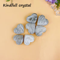 คริสตัลธรรมชาติหินสีขาว Moxican Agate Heart Shaped Rare Desk Decor Healing Quartz Home Meditation Decor For Energy Gifts