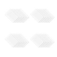 Set of 32 Transparent Place Mats Washable White Dining Table Place Mat Plastic Non-Slip Anti-Fouling Heat Resistant