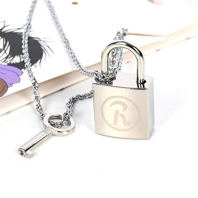 Anime Oosaki NANA Honjo Ren Lock Key Lovers Pendant Necklace Ai Yazawa Cosplay Prop Jewelry