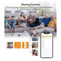 Zigbee เซ็นเซอร์อุณหภูมิควบคุมการตรวจสอบ WiFi อุณหภูมิเซ็นเซอร์ความชื้นอิเล็กทรอนิกส์อัจฉริยะสำหรับ Alexa Home