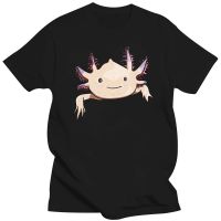 Axolotl Friend Funny Cartoon Animal Print Men T shirt 100% Cotton Tops Shirts Plus Size Casual O Neck Short Tops Tees XS-6XL