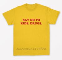 Say No To Kids, Drugs Red Letters Women T Shirt No Fade Premium Shirt For Lady Woman T-Shirts Graphic Top Tee Customize