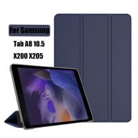 Tri fold Case For Samsung Galaxy Tab A8 2021 PU Tablet Cover for Samsung Tab A8 10.5 SM X200/SM X205 Protective Tablet Cover