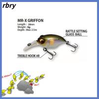 Rbrey Wobbler เหยื่อปลอมแบบลอยน้ำเบสแขวนเหยื่อตะของอตกปลา Crankbait