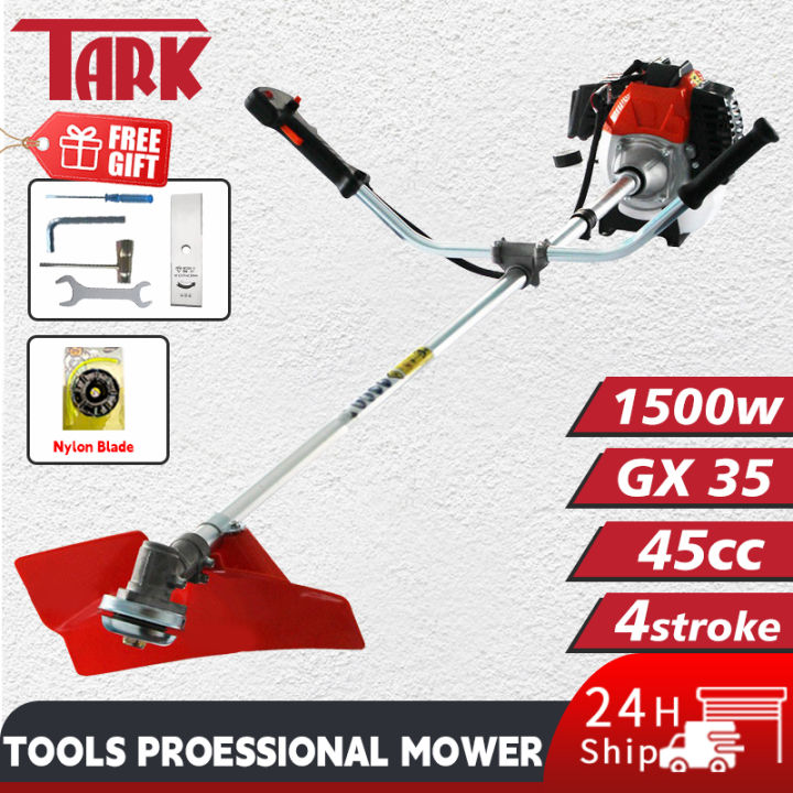 4 Stroke 45Cc Grass Trimmer Brush Cutter Tiller Attachment With Big ...