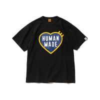 ◄✠ (พร้อมส่ง) เสื้อยืดแขนสั้น คอกลม ผ้าฝ้าย พิมพ์ลายโลโก้ HUMAN MADE