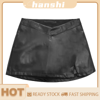 hanshi [2023 new HOT FASHION] lazlook กระโปรงแฟชั่นทรงเอเอวต่ำสำหรับผู้หญิงกระโปรงผ่าข้าง