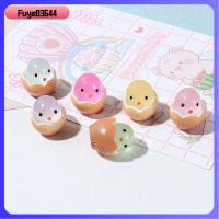 FUYE83644 10PCS อุปกรณ์เสริมเคสโทรศัพท์แบบทำมือ เครื่องประดับรูปไก่เรืองแสงขนาดเล็ก เด็กเหมือนเด็ก เครื่องประดับขนาดเล็กมาก ของเล่นรูปลูกเจี๊ยบ3D ความคิดสร้างสรรค์ในการ คาวาอิ ของตกแต่งสวน กระถางใส่ของ