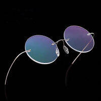 Ready made women Titanium Alloy Rimless myopia glasses Nearsighted Glasses prescription glasses -1.0 -1.5 -2.0 -2.5 -3.0 -3.5 -4