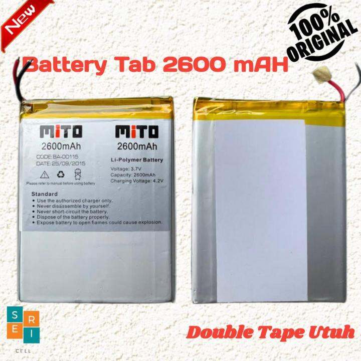 Baterai Batre Batrai Battery Tab Tablet 2600 mAH Soldering Kondisi NEW