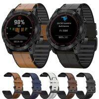 【CHUYANG SHOP】   สำหรับ Garmin Fenix 7 7X6 6x Pro Sapphire GPS 5 5x Plus สายรัด Quick Release หนังแท้สายนาฬิกาซิลิโคนสายนาฬิกาสร้อยข้อมือ