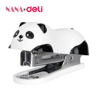 Deli เครื่องเย็บกระดาษ ที่เย็บกระดาษ ชุดเครื่องเย็บกระดาษ ขนาดเล็ก ลายหมีแพนด้า Mini Staplers เครื่องเขียน Nana Stationary