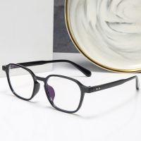 {Paopao glasses} Dave Retro Tr90 Square Plain Glasses Women Anti Blue Light Glasses Female Optics Myopia Glasses Frame