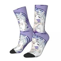 【hot】◑﹍♛  Hip Hop The Versions Mens compression Socks Last Unicorn S. Beagle Seamless Printed Crew