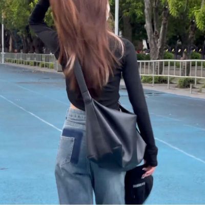 MLBˉ Official NY hot style Korean version of the soft wind one shoulder large bag female ins all-match class Messenger bag large capacity tote bag