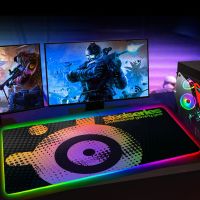 Rgb Steelseries เมาส์แผ่นรองเมาส์ขนาดใหญ่สำหรับเล่นเกม Kawaii แผ่นรองเมาส์แผ่นรองเม้าส์ Backlit Mat แผ่นแป้นพิมพ์ Tapis De Souris