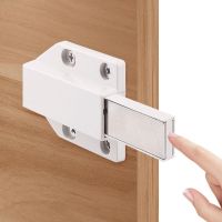 Magnetic Press Rebound Device Door Stopper Hidden Door Holders Catch Floor Nail-free Doorstop Door Cabinet Cupboard Closer Damp