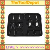 TheToolDepot เครื่องมือคีมทำเครื่องประดับ8ชิ้นคีมเครื่องประดับชุดทำเครื่องประดับ Set Tang คีมเครื่องประดับขนาดเล็กสำหรับอุปกรณ์ทำเครื่องประดับ