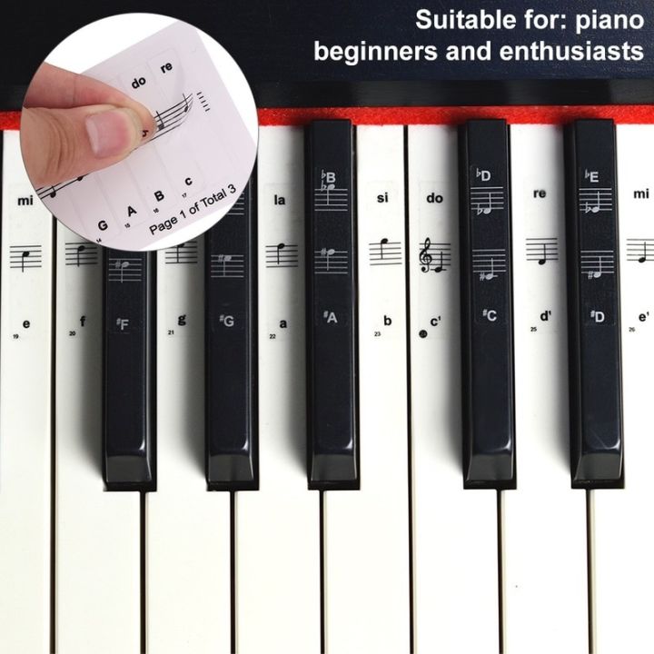 32-37-54-61-88-key-piano-stickers-pvc-transparent-piano-keyboard-piano-stave-electronic-keyboard-name-note-sticker-accessories