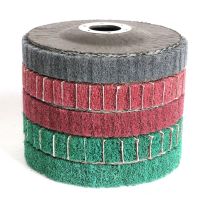 【CW】✱◆  4-1/2 ×7/8  Flap Polishing Grinding Disc Non-woven 115x22mm Scouring pad Buffing for Grinder