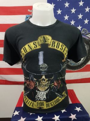 เสื้อยืดวินเทจ เสื้อยืดวงดนตรีร็อค GUNS N ROSES งานแท้