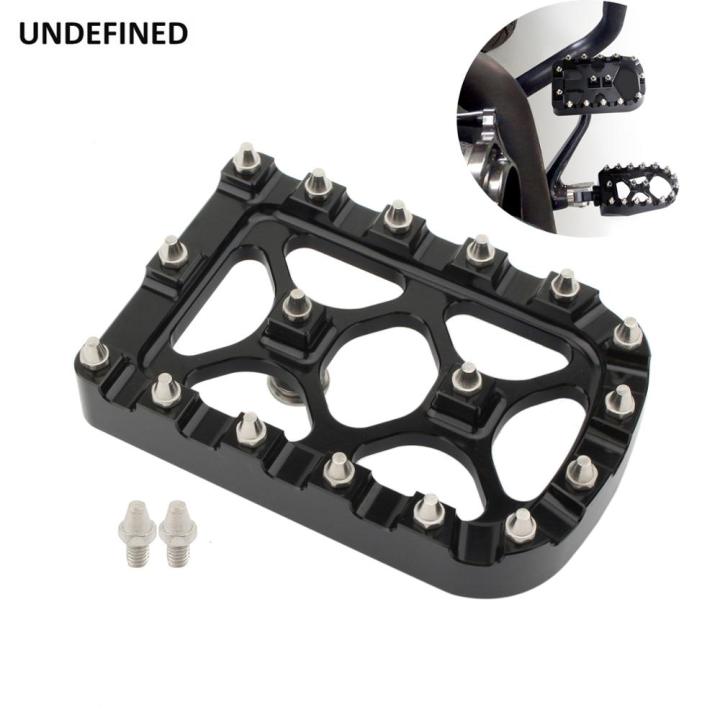 motorcycle-mx-offroad-brake-pedal-pad-cover-for-harley-softail-heritage-springer-fat-boy-dyna-fld-touring-road-king-flhr-black