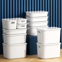【jw】☒  Desktop Storage Cosmetics Products Household Sundries Plastic Basket storage box