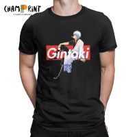 Anime Gintama graphic design print tee T-shirt for men Valentines Day gift