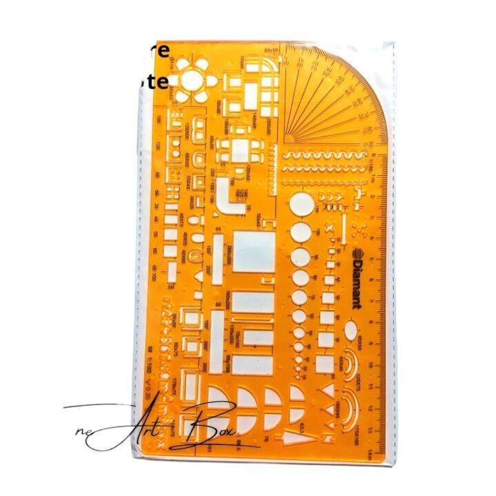 DM7590 Furniture Template Ruler 1:100 Circular Template Small ...
