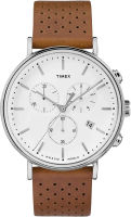 Timex Mens Fairfield Chrono 41mm Watch Tan/White