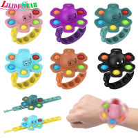 LS【ready Stock】Pop It Octopus Squid Spinning Top Bracelet Portable Multicolor Anxious Relief Decompression Doll Toys For Kids Office ซื้อทันทีเพิ่มลงในรถเข็น1【cod】