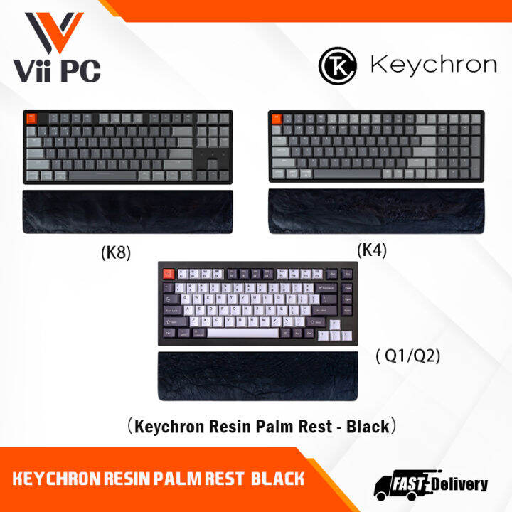 Keychron K4/K8/Q1/Q2 Resin Palm Rest Black Lazada Singapore