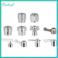 COOLEAF 1Pcs อุปกรณ์ห้องน้ำ วาล์วเปิดอย่างรวดเร็ว แกน Handwheel Faucet Handle ที่จับอ่างล้างหน้า รางน้ำขนาดเล็ก วาล์วสามเหลี่ยม